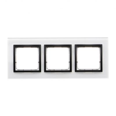 Simon 54 Nature Ramka 3-krotna Szkło CZARNA PERŁA DRN3/68 KONTAKT (DRN3/68)