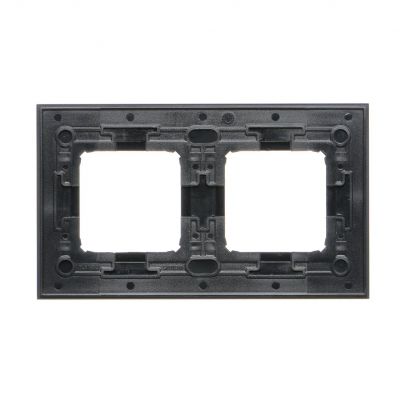 SIMON 54 NATURE WMDZ-0120xS-083 Ramka 2-krotna Nature-Metal, INOX DARK, IP20/IP44. (IP44-należy zast DRN2/83 KONTAKT (DRN2/83)