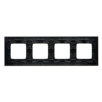 SIMON 54 NATURE WMDZ-0140xS-083 Ramka 4-krotna Nature-Metal, INOX DARK, IP20/IP44. (IP44-należy zast DRN4/83 KONTAKT (DRN4/83)