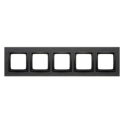 SIMON 54 NATURE WMDZ-0150xS-083 Ramka 5-krotna Nature-Metal, INOX DARK, IP20/IP44. (IP44-należy zast DRN5/83 KONTAKT (DRN5/83)