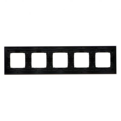 SIMON 54 NATURE WMDZ-0150xS-082 Ramka 5-krotna Nature-Metal, INOX NERO, IP20/IP44. (IP44-należy zast DRN5/82 KONTAKT (DRN5/82)