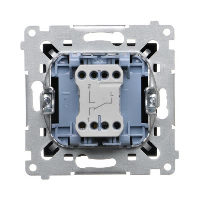 Simon 54 Łącznik schodowy bez piktogramu 10A 250V szybkozłączka czarny DW6.01/X/49 KONTAKT (DW6.01/X/49)
