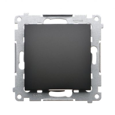 Simon 54 Łącznik krzyżowy bez piktogramu 10A 250V szybkozłączka czarny DW7.01/X/49 KONTAKT (DW7.01/X/49)