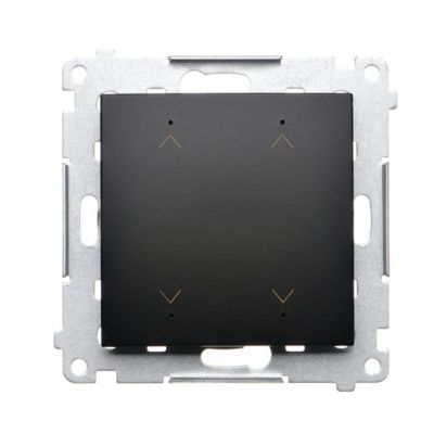 Simon 54 Łącznik/Przycisk roletowy podwójny elektroniczny 230 V czarny DEZ2.01/49 KONTAKT (DEZ2.01/49)