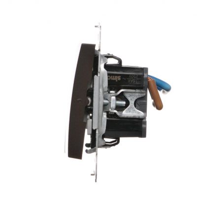 Simon 54 Łącznik dwubiegunowy podwójny 16A 250V zaciski śrubowe brąz mat DW22A.01/46 KONTAKT (DW22A.01/46)
