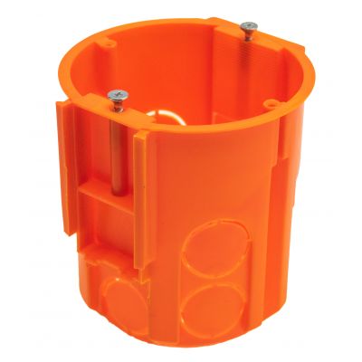 Puszka głęboka podtynkowa fi 68 mm z wkrętami - łączeniowa 80 mm, 80 szt PAWBOL (A.0080)