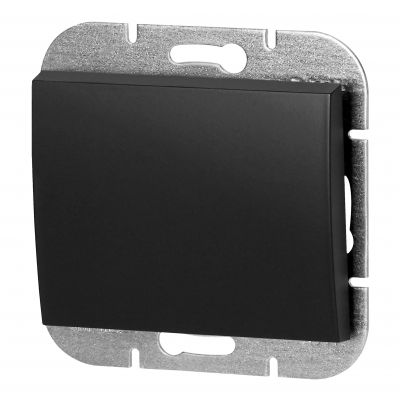 Łącznik krzyżowy podtynkowy Onyx, 10A, 250V, WP-8O, czarny (OR-OE-7503/B)