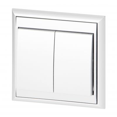 Łącznik podtynkowy świecznikowy Luna, 10A, 250V, WP-2L, biały (OR-OE-7601/W)