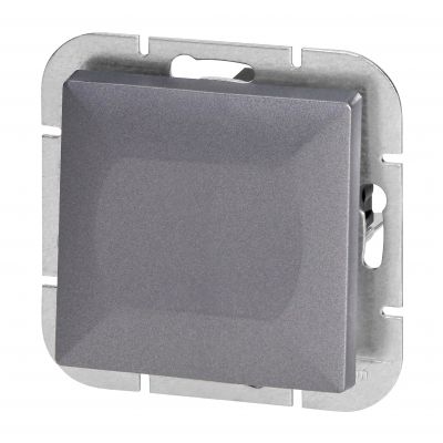 Łącznik krzyżowy podtynkowy Pearl, 10A, 250V, WP-8P, antracyt (OR-OE-7703/A)