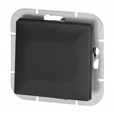 Łącznik krzyżowy podtynkowy Pearl, 10A, 250V, WP-8P, czarny (OR-OE-7703/B)