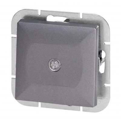 Łącznik krzyżowy podtynkowy z podświetleniem Pearl, WP-8P/S, antracyt (OR-OE-7703/P/A)