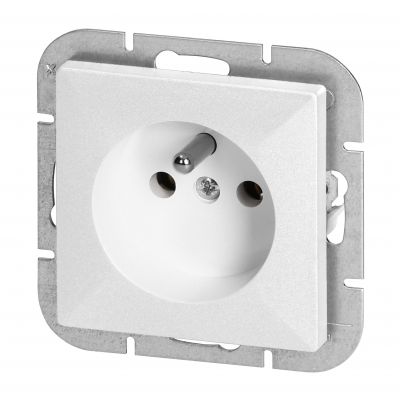 Gniazdo pojedyncze podtynkowe 2P+Z Pearl, 16A, 250V, PT-16P, biały (OR-OE-7705/W)