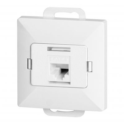 Gniazdo 1xRJ45 Cat5 Pearl, RJ45-5CAT/P1, biały (OR-OE-7715/W)