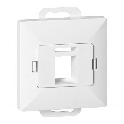 Płytka czołowa + 1xRJ45 Pearl, PC+ARJ45/P1, biały (OR-OE-7717/W)