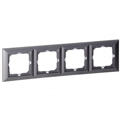 Ramka poczwórna Pearl, Ra-4P, antracyt (OR-OE-7720/4/A)