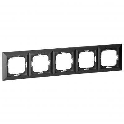 Ramka pieciokrotna Pearl, Ra-5P, czarny (OR-OE-7720/5/B)