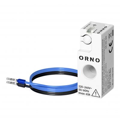 Przekładnik prądowy jednofazowy z rejestracją pomiaru max. 250V/63A Tuya Smart Wi-Fi OR-WE-532 ORNO (OR-WE-532)