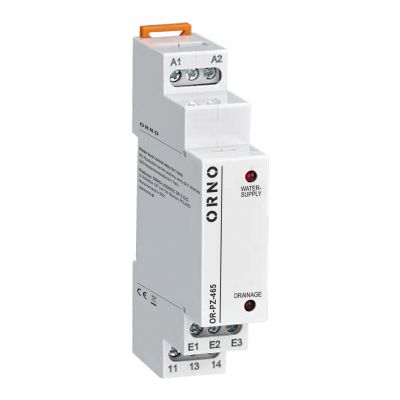1 modułowy przekaźnik kontroli poziomu wody dla 1 zbiornika 24-240VAC/DC OR-PZ-465 ORNO (OR-PZ-465)