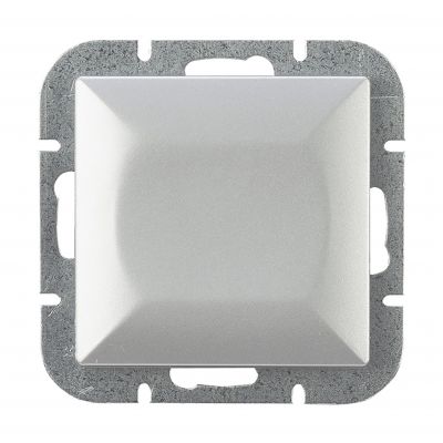 Łącznik krzyżowy podtynkowy Pearl, 10A, 250V, WP-8P, srebrny (OR-OE-7703/G)