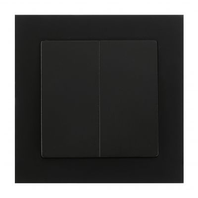 Łącznik podtynkowy świecznikowy Malta, 10A, 250V, WP-2M, czarny mat (FMS-101/B)