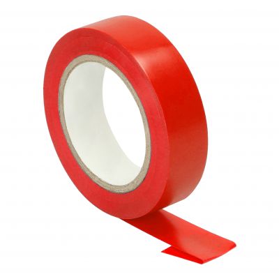 Taśma izolacyjna czerwona, uniepalniona, szerokość 15mm, grubość 0,13mm, długość 10m (OR-AE-13214/R/10M)