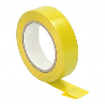 Zestaw 10 taśm izolacyjnych 15mm, żółta, uniepalniona, grubość 0,13mm, długość 10m (OR-AE-13214/YL/10M/S)
