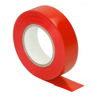 Taśma izolacyjna czerwona, uniepalniona, szerokość 19mm, grubość 0,13mm, długość 20m (OR-AE-13196/R/20M)