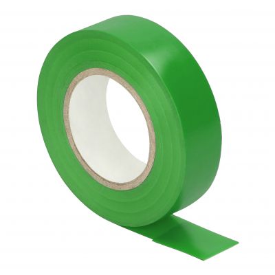Taśma izolacyjna zielona, uniepalniona, szerokość 19mm, grubość 0,13mm, długość 20m (OR-AE-13196/GR/20M)