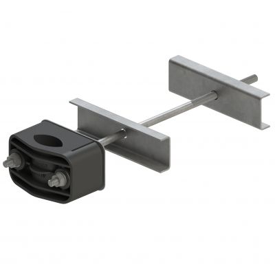 Uchwyt U1 fi 25-46 mm z odsadzeniem (na słup ŻN) - na kabel U50(1)ŻN-zo ALPAR (U50(1)ŻN-zo)