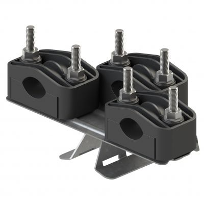 Uchwyt U1 fi 25-46 mm na słup wirowy potrójny U50(3)W ALPAR (U50(3)W)
