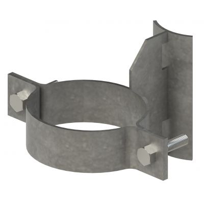 Uchwyt na rurę Fi 110 słup wirowy (metalowy) UM110W ALPAR (UM110W)