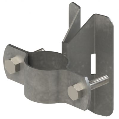 Uchwyt na rurę Fi 50 słup wirowy  (metalowy) (UM50W)