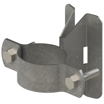 Uchwyt na rurę Fi 75 słup wirowy  (metalowy) (UM75W)