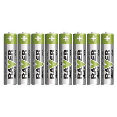 Bateria alkaliczna Raver Ultra Alkaline AAA (LR03) folia 8 B79118 EMOS (B79118)