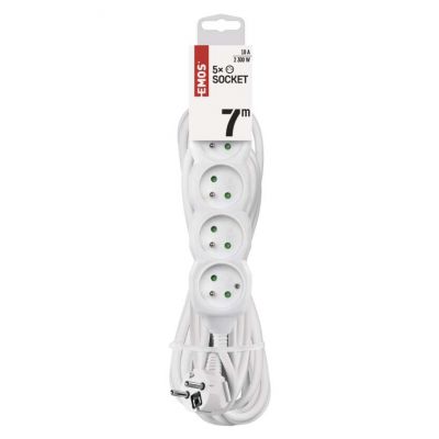 Przedłużacz 5 gniazd 7m P0517 EMOS (P0517)