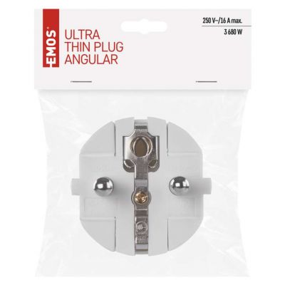 Wtyczka prosta biała P0034 EMOS (P0034)