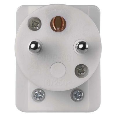Wtyczka kątowa biała P0035 EMOS (P0035)