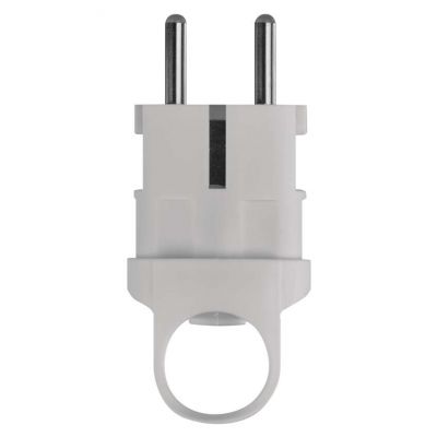 Wtyczka prosta z uchwytem biała P0038 EMOS (P0038)