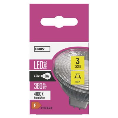 Żarówka LED Classic MR16 45W GU53 neutralna biel ZQ8434 EMOS (ZQ8434)