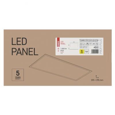 Oprawa wstropowa LED PANEL 300×600 18W 1710lm 4000K ZR2212 EMOS (ZR2212)