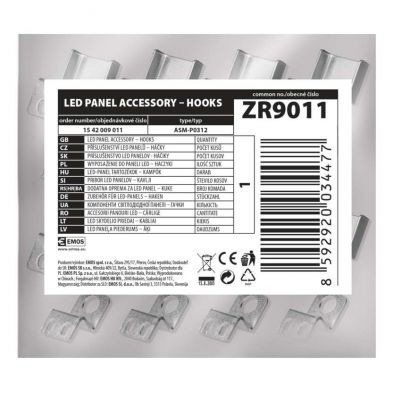 Haczyki do LED PANEL 120x30 ZR9011 EMOS (ZR9011)