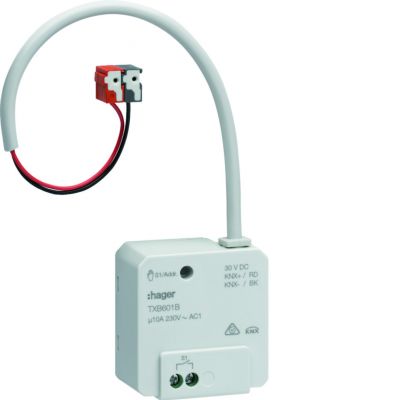 KNX e/s Sterownik załączający 1-krotny podtynkowy 10 A TXB601B HAGER (TXB601B)