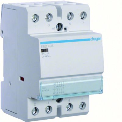 Stycznik modułowy 24V AC 3Z+1R 25A AC-7A B ESD428 HAGER (ESD428)