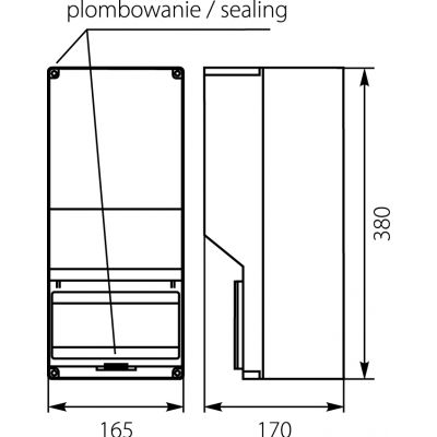Obudowa zestawu pomiarowego-OZP1 38.03 OPATÓWEK (38.03)