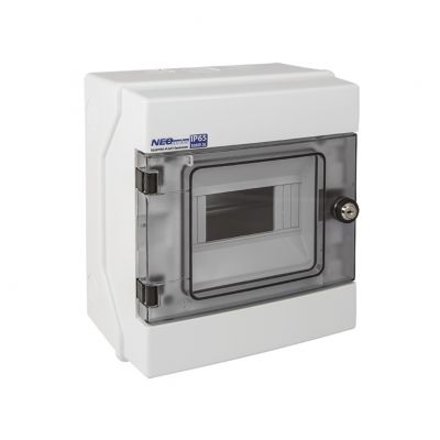 Rozdzielnica hermetyczna natynkowa 1x6 z zamkiem IP65 500VAC/1000VDC RH-6/Z 36.4 OPATÓWEK (36.4)