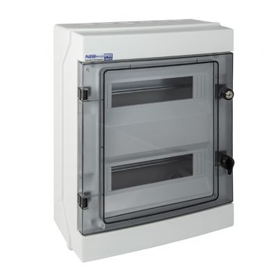 Rozdzielnica hermetyczna natynkowa 2x12 IP65 500VAC/1000VDC RH-24/Z (z zamkiem) 36.25 OPATÓWEK (36.25)