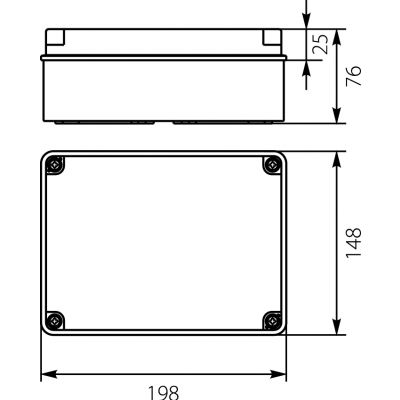 OH-3A.1 obudowa hermetyczna IP65 198x148x76 mm 29.31 OPATÓWEK (29.31)