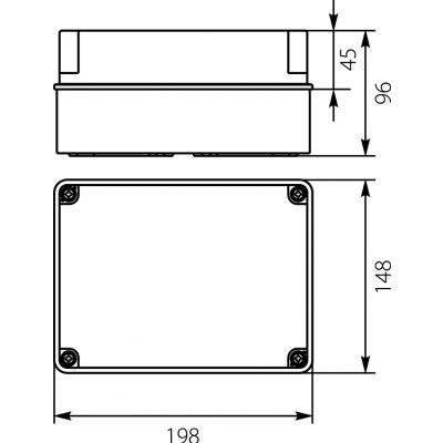 OH-3B.1 obudowa hermetyczna IP65 198x148x96 mm 29.35 OPATÓWEK (29.35)