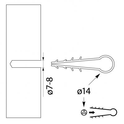 Uchwyt USMO-14 (50szt) 14.5 OPATÓWEK (14.5)