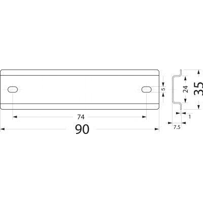 wspornik TH35 WTH1 33.90 OPATÓWEK (33.90)
